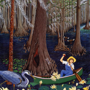 Lady Bird Johnson explores Caddo Lake when she was a teen.