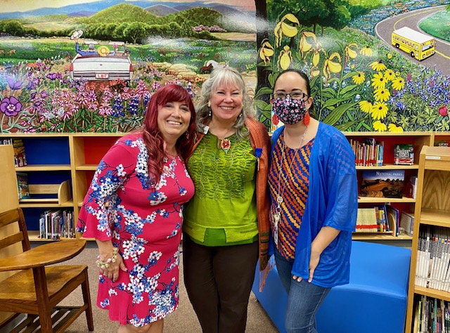 Paul W. Ott Elementary Library Murals with Joy Fisher Hein and Friends