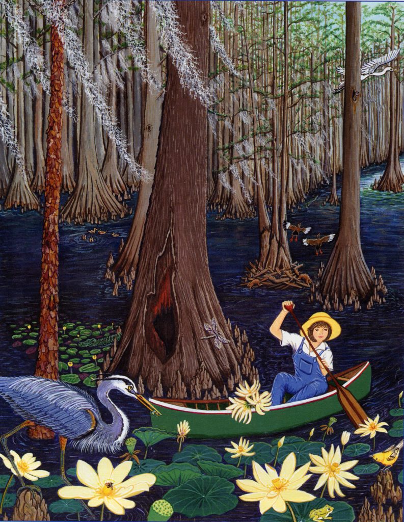 Lady Bird Johnson explores Caddo Lake when she was a teen.
