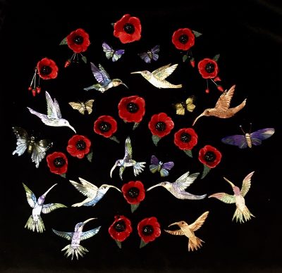 Nature Pins - Poppies, Hummingbirds, Butterflies